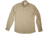 Flannel Plaid Shirt - Brown, Blue, Cream - Large