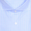 Blue and White Check Shirt