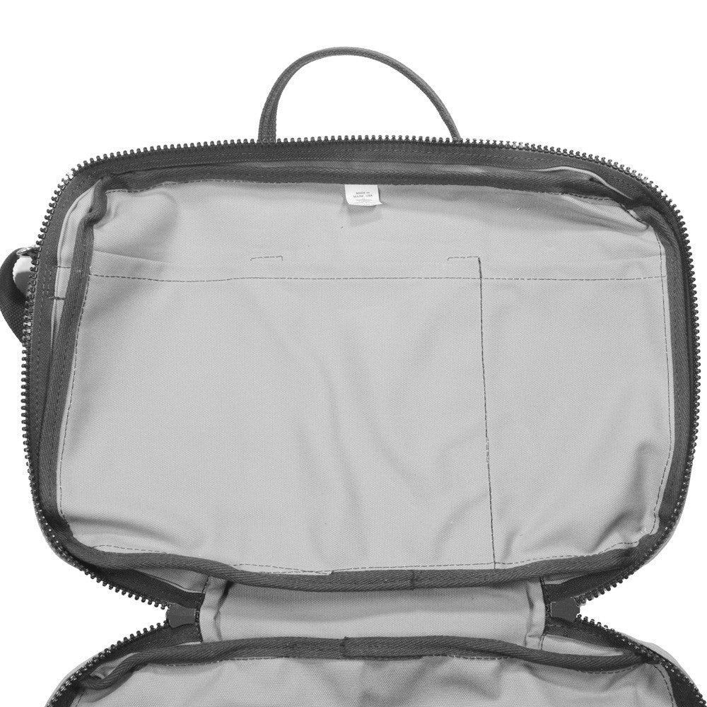 Canvas Briefcase - Gray and Blue