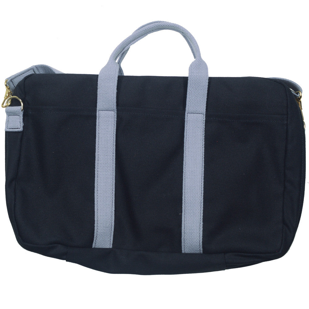 Canvas Briefcase - Black and Gray