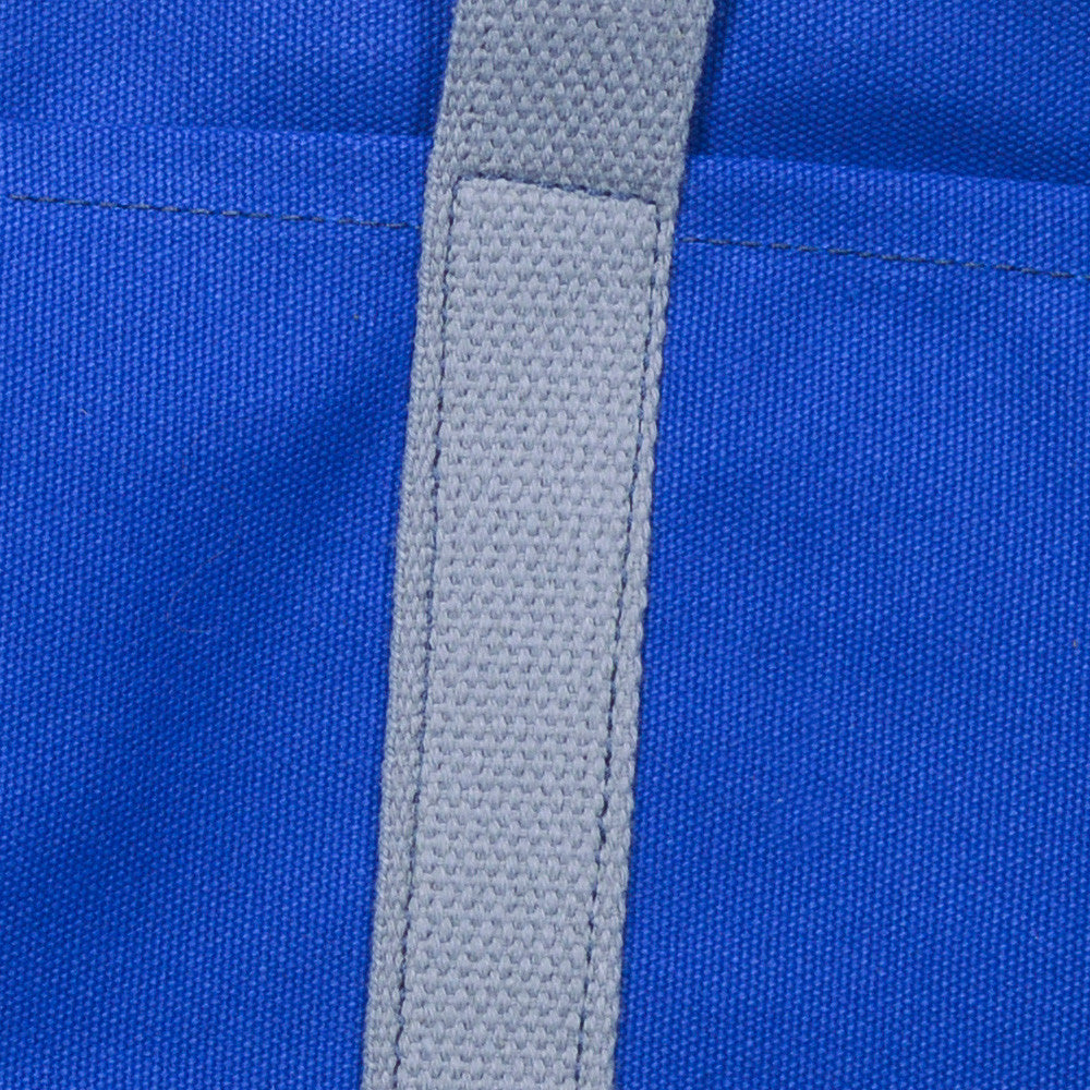 Canvas Briefcase - Blue and Gray