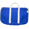 Canvas Briefcase - Blue and White