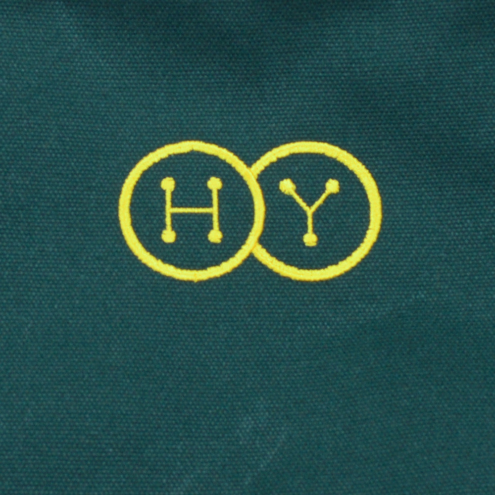 Canvas Briefcase - Green and Yellow