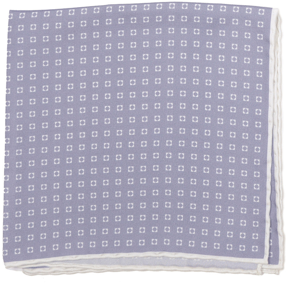 Silk Neat Circle Square - Gray
