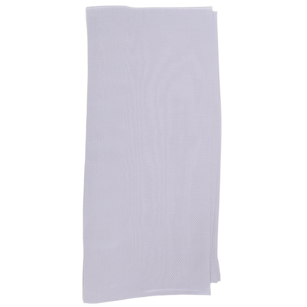 Slim Silk Tubular Scarf - Gray Dots