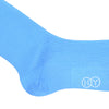 Grenadine Cotton OTC Socks - Light Blue