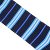 Stripe Cotton Calf Socks - Blue