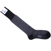 Rectangle Jacquard Wool OTC Socks - Charcoal