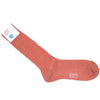 Ribbed Wool Calf Socks - Burnt Orange