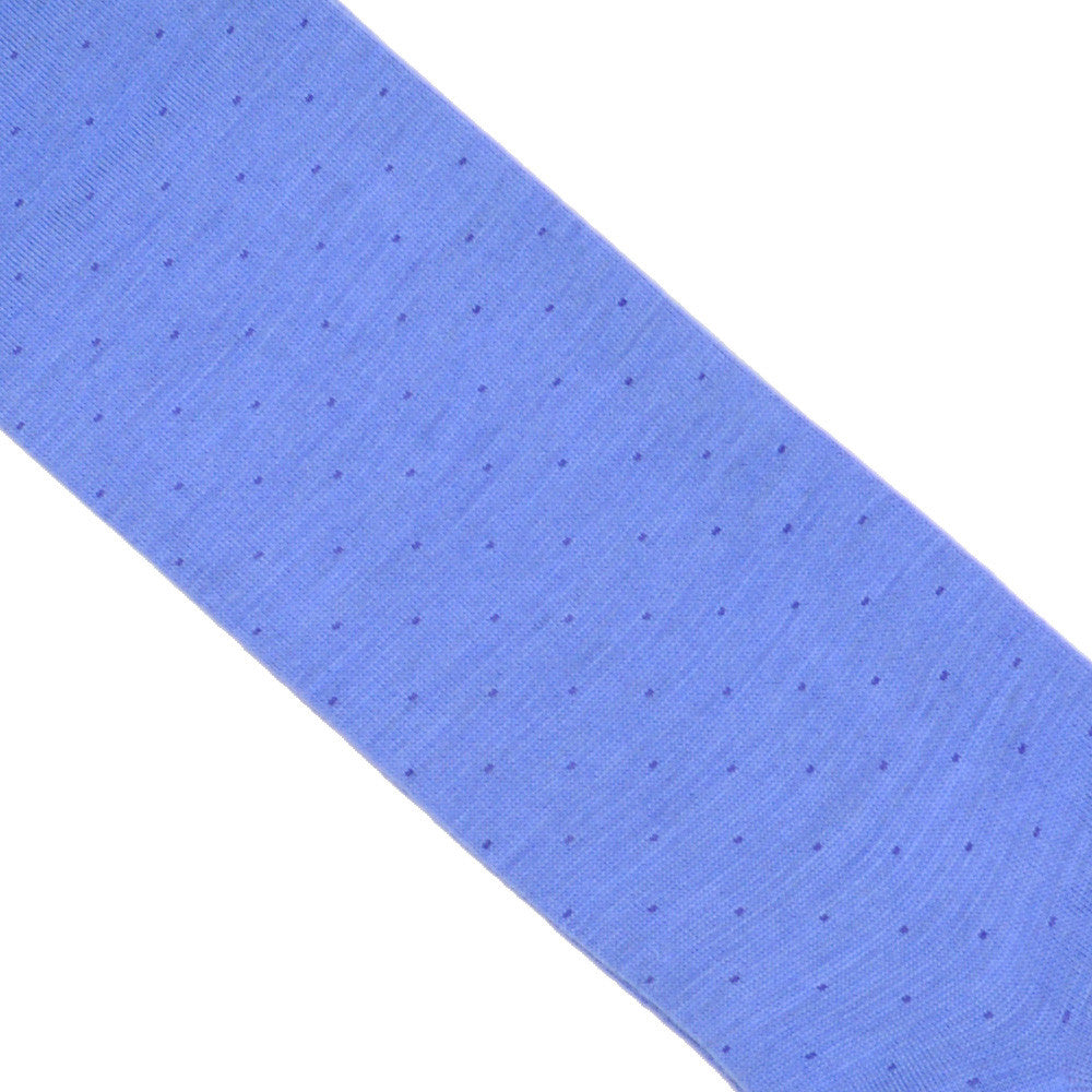 Pindot Wool Calf Socks - Sky Blue