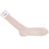 Ribbed Wool Calf Socks - Tan