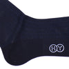 City Grid Cotton OTC Socks - Navy