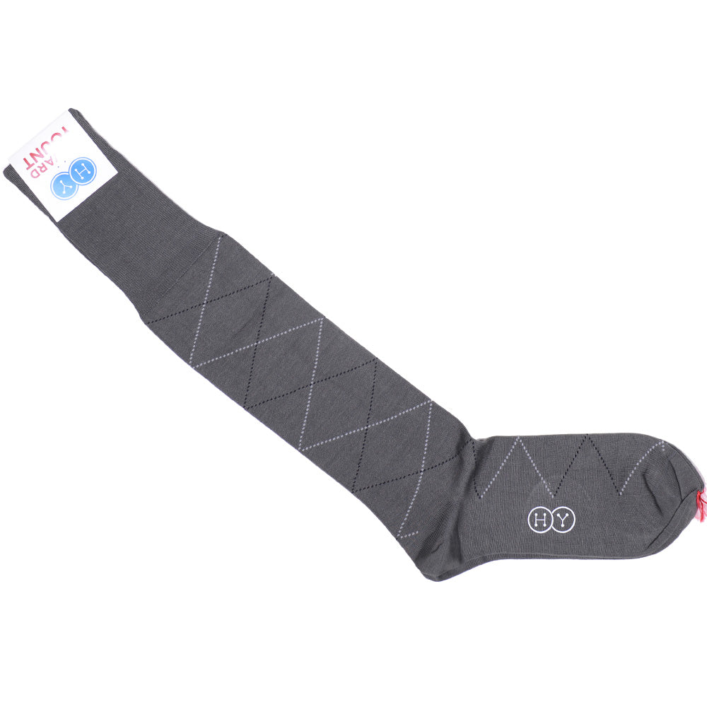 Diamond Cotton OTC Socks - Gray