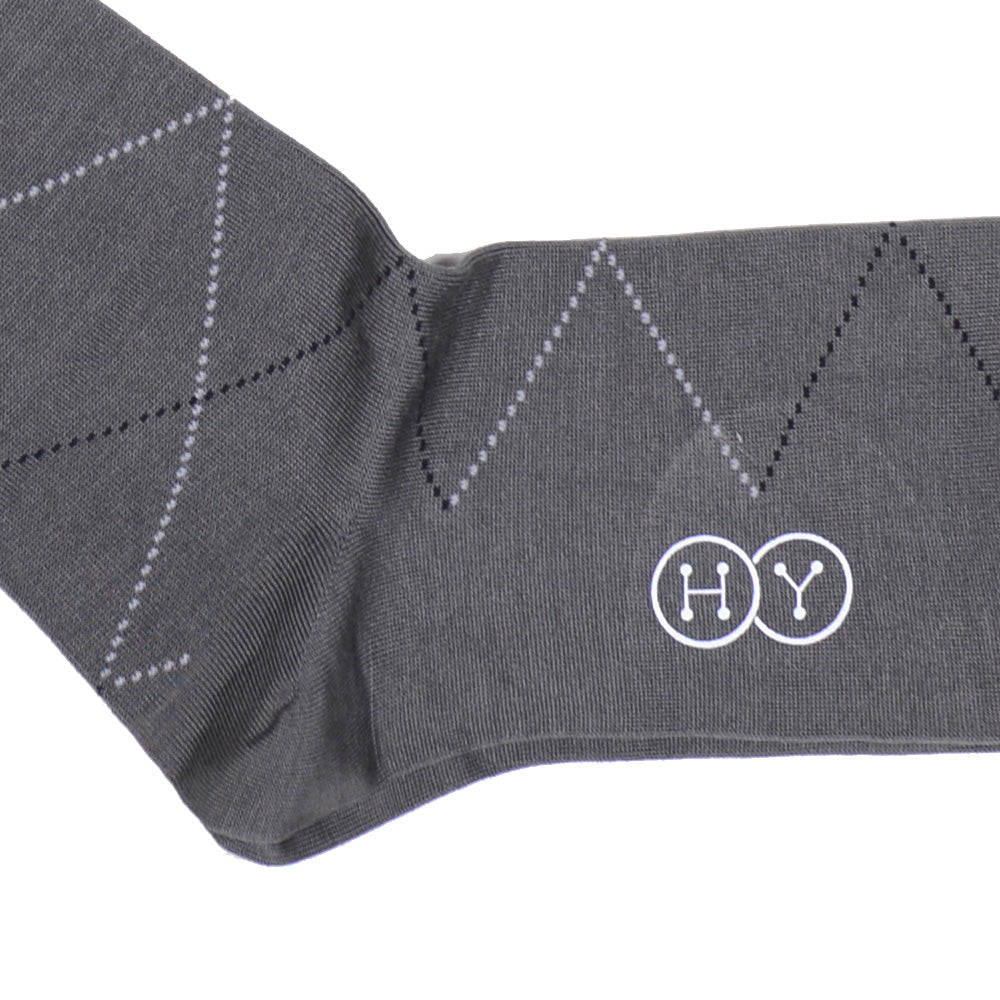 Diamond Cotton OTC Socks - Gray