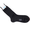 Herringbone Cotton Calf Socks - Brown