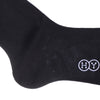 Herringbone Cotton Calf Socks - Brown