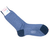 Herringbone Cotton Calf Socks - Green