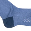 Herringbone Cotton Calf Socks - Green