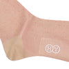Pindot Cotton OTC Socks - Tan and Pink