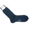 Pindot Cotton Calf Socks - Hunter Green