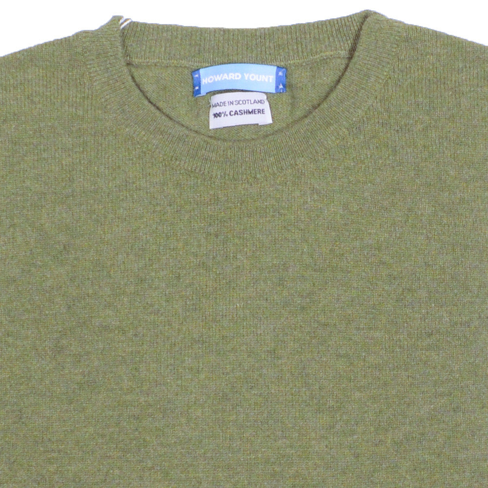 Cashmere Crewneck - Artichoke Green