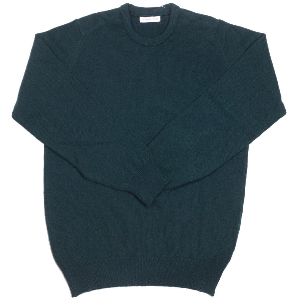 Lambswool Crewneck - Tartan Green - XS