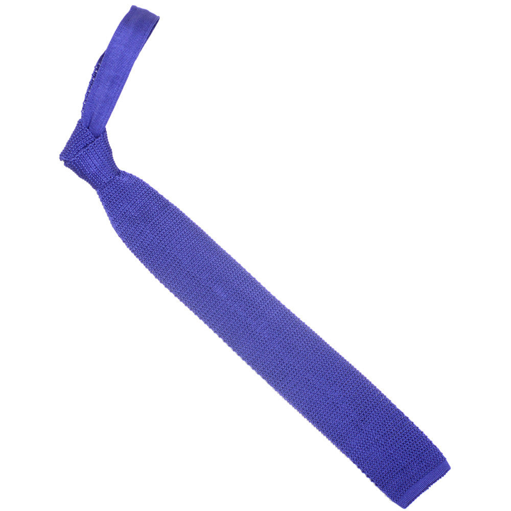 Silk Knit Tie Pointed - Lavender