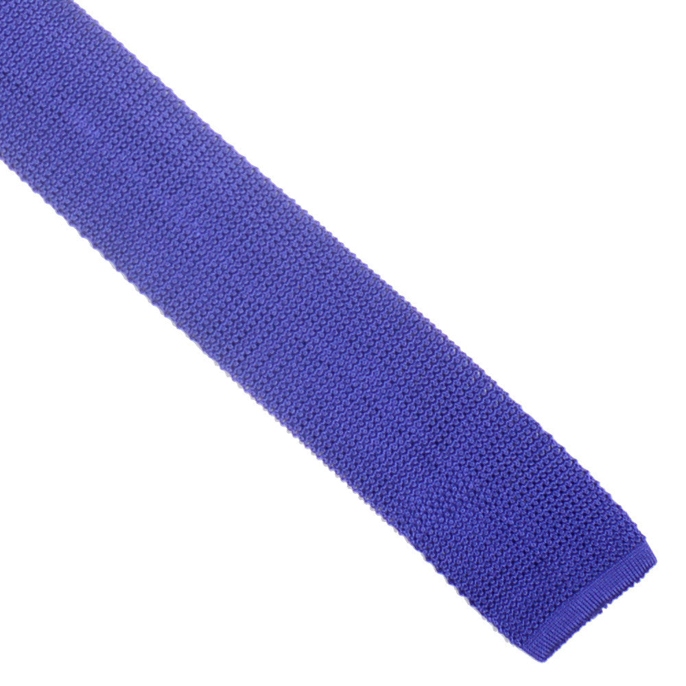 Silk Knit Tie Pointed - Lavender