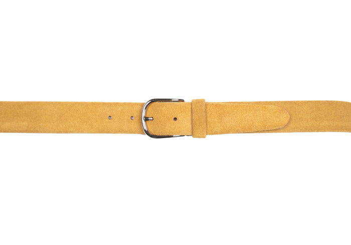 Tubular Belt - Tobacco Brown Suede