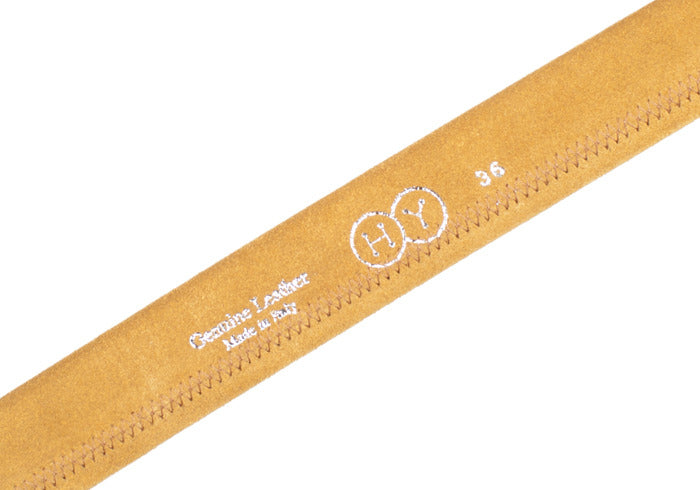 Tubular Belt - Tobacco Brown Suede