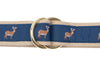 Ribbon Surcingle Belt - Deer - XL