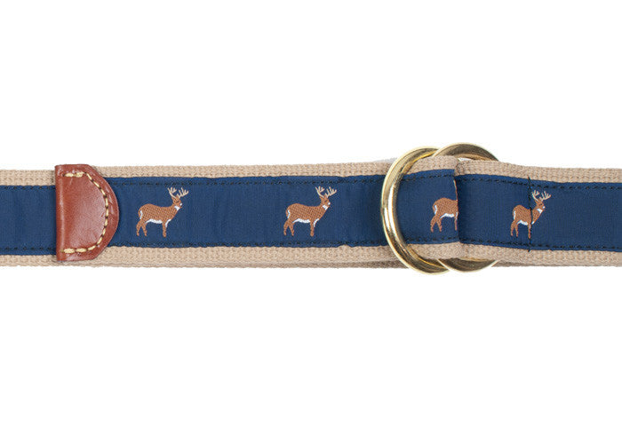 Ribbon Surcingle Belt - Deer - XL