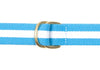 Surcingle Belt - Light Blue and White Stripe