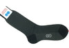 Birdseye Cotton HY Calf Socks - Black