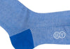 Herringbone Cotton HY Calf Socks - Royal Blue
