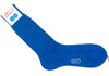 Ribbed Cotton Calf HY Socks - Bright Blue