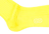 Ribbed Cotton Calf HY Socks - Yellow