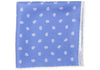 Silk White Paisley Pocket Square - Purple